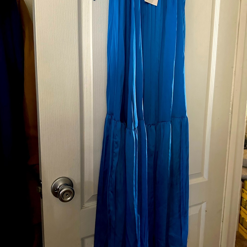 Zara Size Medium Long Silky Maxi Gown dress